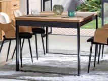 Table repas avec allonge LAVIDA 160 > 240 cm chêne artisan