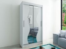 Armoire MADERA 2 portes coulissantes 100 cm blanc