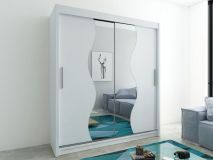 Armoire MADERA 2 portes coulissantes 200 cm blanc