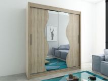 Armoire MADERA 2 portes coulissantes 180 cm sonoma