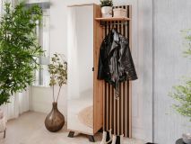 Vestiaire MEDINA 1 porte 80 cm chêne artisan/anthracite