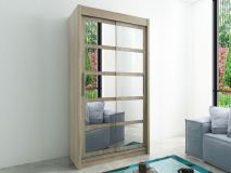 Armoire ROMELU 2 portes coulissantes 100 cm sonoma