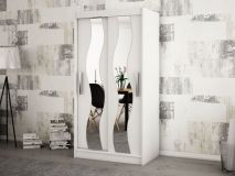 Armoire SEWITE 2 portes coulissantes 120 cm blanc