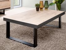 Table basse VIAZZA 130 cm dark stone/castella