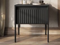 Table de chevet TRAINING 1 tiroir chêne noir