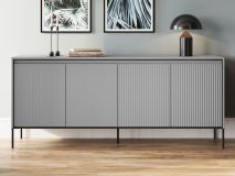 Buffet/bahut TRAINING 4 portes gris