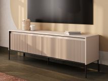 Meuble tv-hifi TRAINING 4 portes 166 cm sable