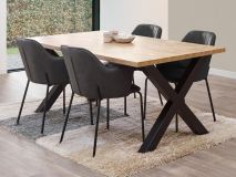 Table repas RUIZ 226 cm teck orangé