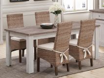 Table repas NELI 190 cm chêne blanc/chêne d'automne