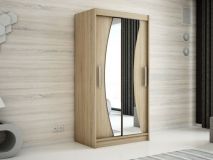 Armoire WAVRE 2 portes coulissantes 100 cm sonoma