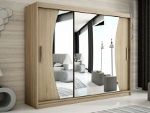 Armoire WAVRE 3 portes coulissantes 250 cm sonoma