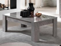 Table basse rectangulaire GRENADE 126 cm marbre laqué