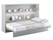 Lit mural escamotable CONCEPTION PRO 120x200 cm gris mat (horizontal)