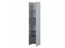 Colonne CONCEPTION PRO 1 porte 1 tiroir gris/graphite