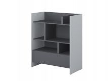 Bibliothèque CONCEPTION PRO 108 cm graphite/gris