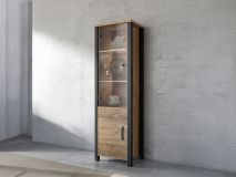 Colonne OLIANNE 2 portes épicéa appenzeller/noir