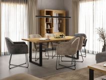 Table repas HALO 200 cm chêne wotan