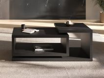 Table basse rectangulaire BOTSWANA 120 cm noir