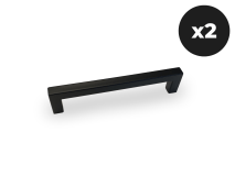 Lot de 2 poignées WASHING noir