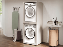 Meuble WASHING 2 machines superposées MEDIUM cachemire