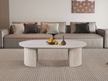 Table basse LARUSSO 120 cm travertin