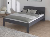 Lit FLASH 160x200 cm gris métallique