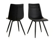Lot de 2 chaises ONNIX noir