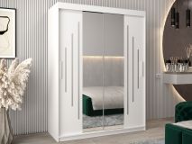 Armoire YORKSHIRE 2 portes coulissantes 150 cm blanc