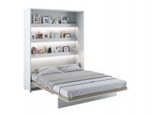 Lit mural escamotable CONCEPTION PRO 160x200 cm blanc mat (vertical)