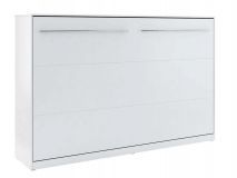 Lit mural escamotable CONCEPTION 120x200 cm blanc mat (horizontal)