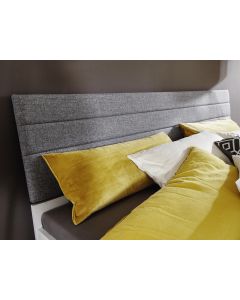 Tête de lit SCARLETT 140x200 cm gris avec tissu