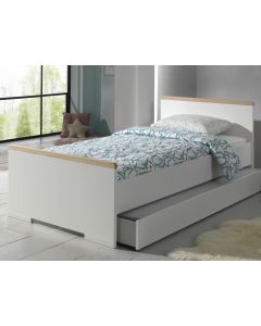 Lit LONELY 90x200 cm blanc avec tiroir de lit