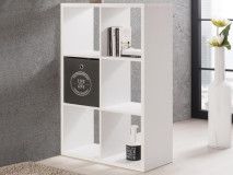 Bibliothèque MAXIM 6 niches blanc