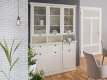 Vitrine LANDO 6 portes 3 tiroirs