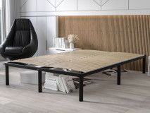 Sommier à pieds VERONA 140x200 cm noir