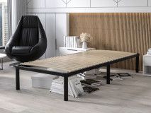 Sommier à pieds VERONA 90x200 cm noir