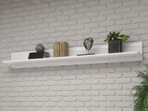 Etagère murale TULIO 180 cm blanc/blanc laqué