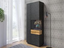 Vitrine SILAC 2 portes (droite) matera/chêne wotan