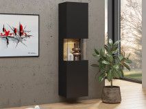 Colonne AVATAR 1 porte noir avec led