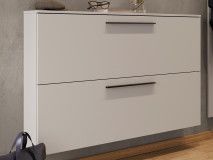 Meuble à chaussures UTANA 2 portes 140 cm cachemire