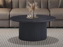 Table basse LARUSSO 80 cm brun foncé