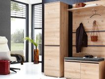 Armoire LIVINGSTONE 1 porte chêne noble