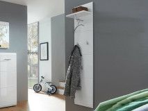 Porte-manteaux long PITTA blanc brillant