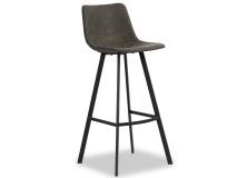 Chaise de bar WINDSOR gris 68 cm