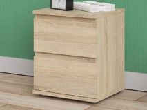 Table de nuit NOVARO 2 tiroirs chêne