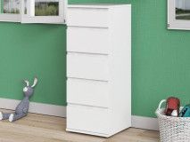 Commode NOVO 5 tiroirs blanc