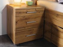 Chevet SCARLETT 3 tiroirs chêne wotan