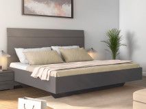 Lit FLORILLA 160x200 cm gris métal