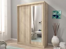 Armoire ALABAMA 2 portes coulissantes 150 cm chêne sonoma