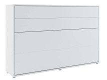 Lit mural escamotable CONCEPTION PRO 120x200 cm blanc mat (horizontal)